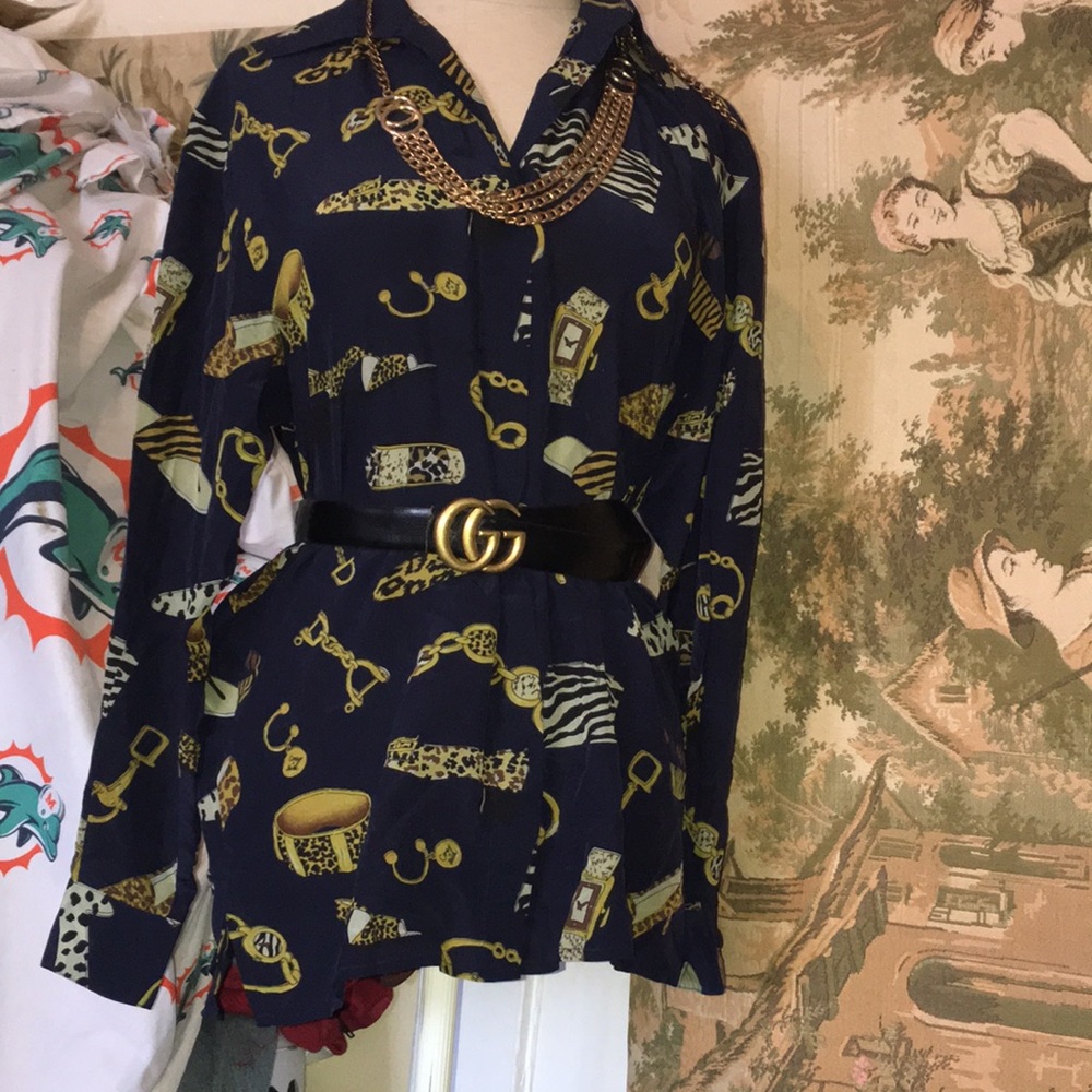 Vintage Beautiful Exit Shops Silk Blouse - image 1